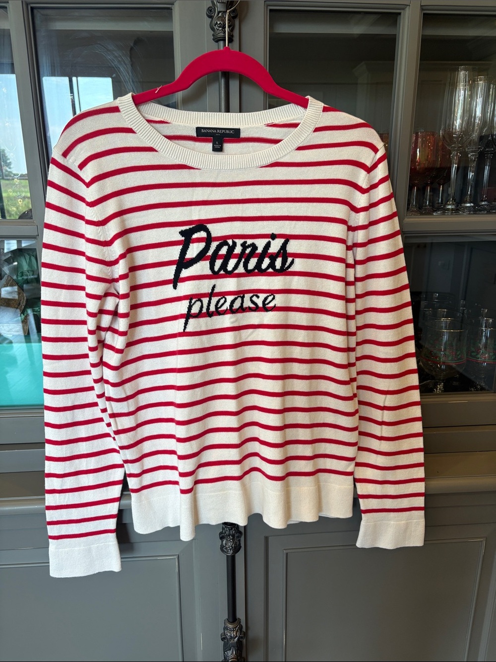 Banana Republic Paris Please Striped Sweater